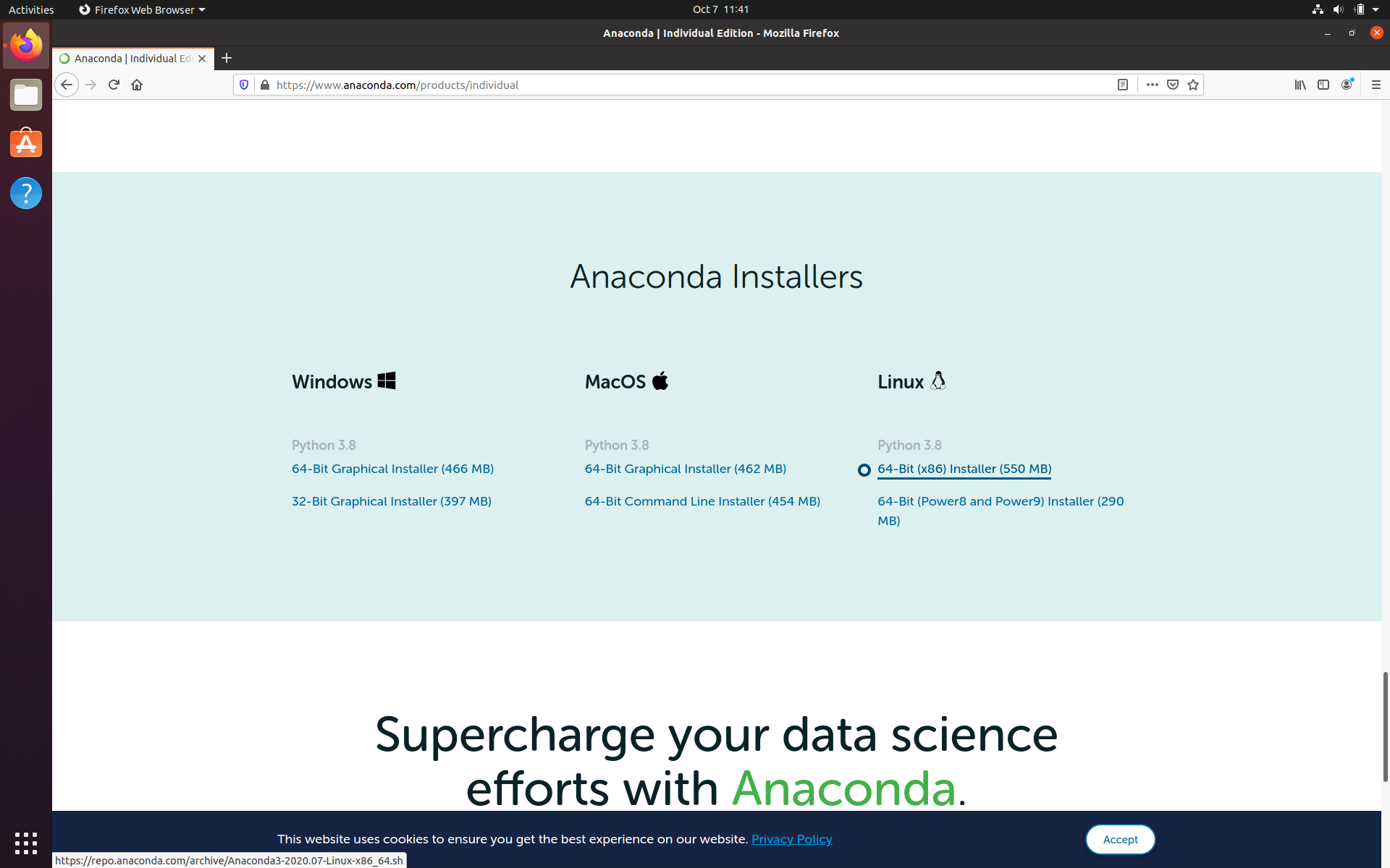 install anaconda navigator ubuntu