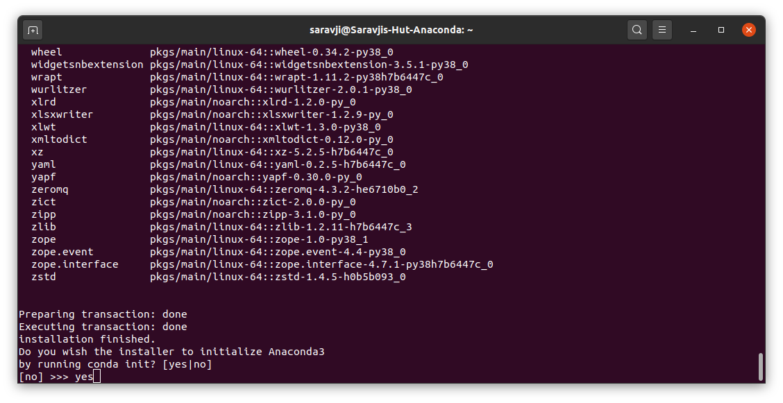 ubuntu install conda