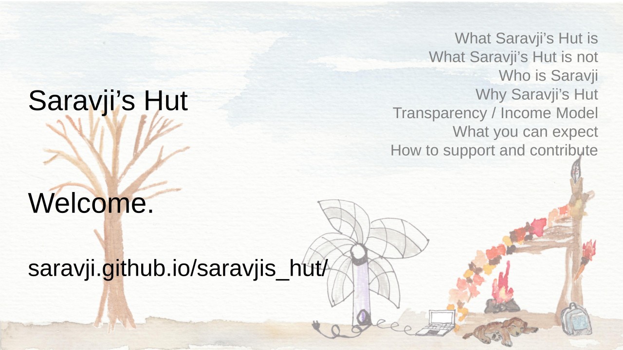 Saravji's Hut YouTube Welcome Video